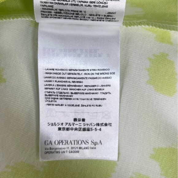 Armani Exchange Beach Party Dress Size 10 Green White New Ethical Fashion - Picture 14 of 14